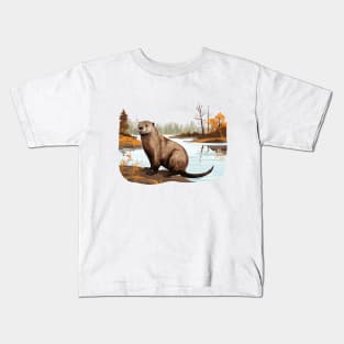 River Otter Kids T-Shirt